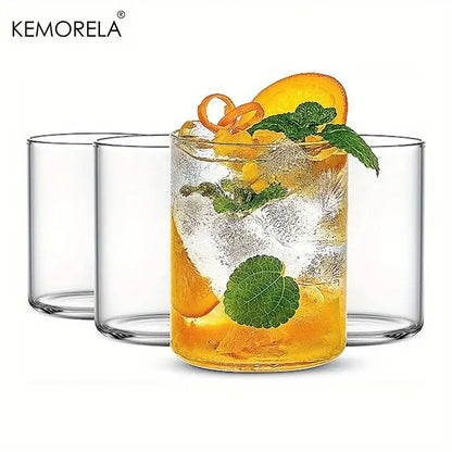 Clear borosilicate drinking glasses set dining room glassware