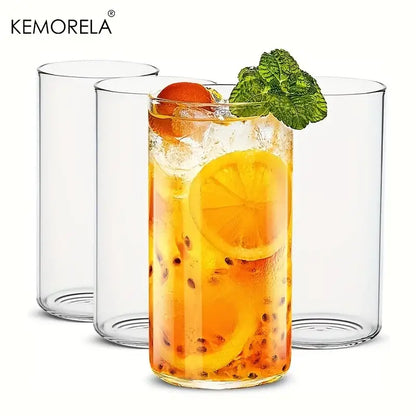 Clear borosilicate drinking glasses set dining room glassware