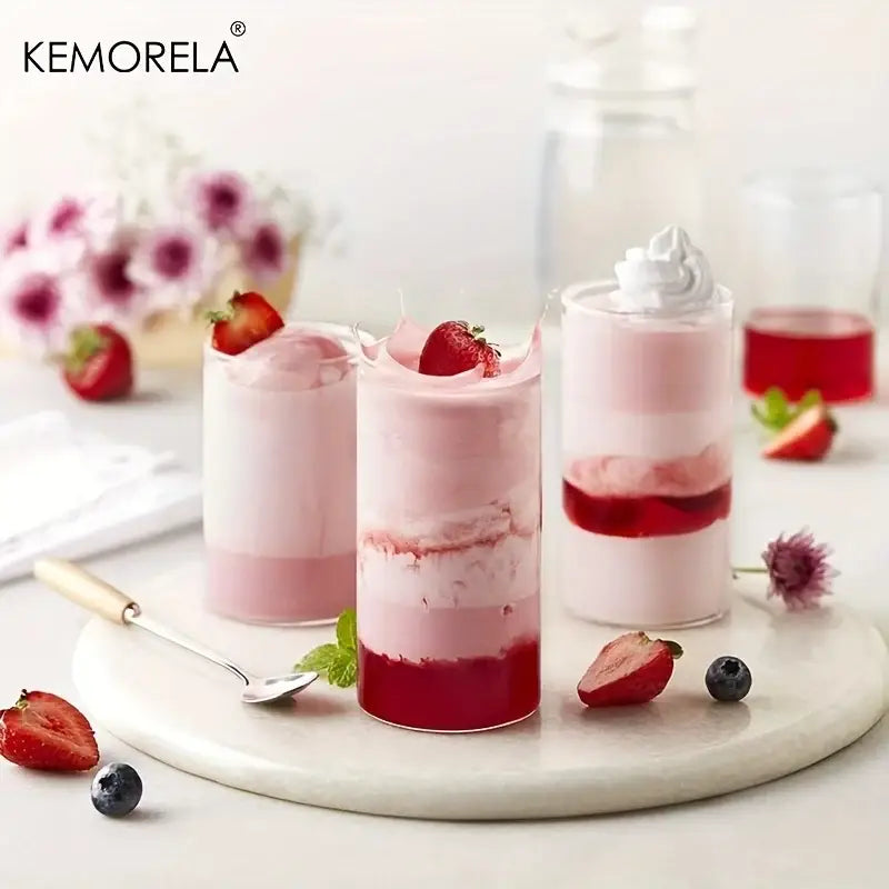 Clear borosilicate drinking glasses set dining room glassware