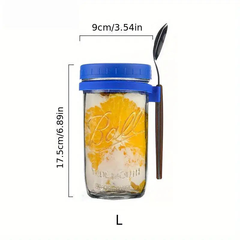 Clear borosilicate drinking glasses set kitchen yogurt jars with lid
