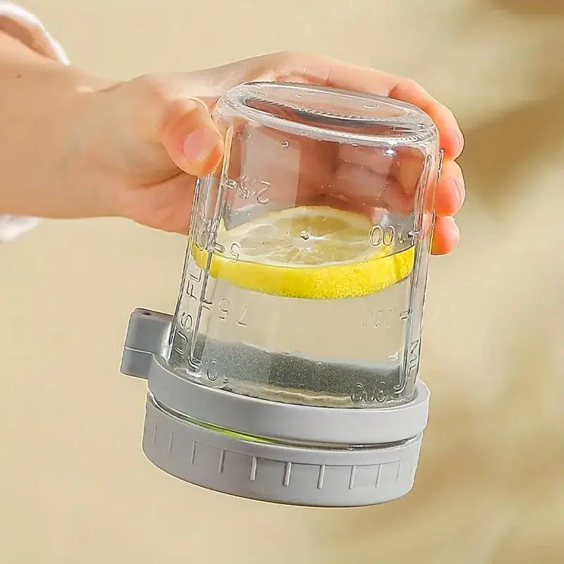 Clear borosilicate drinking glasses set kitchen yogurt jars with lid