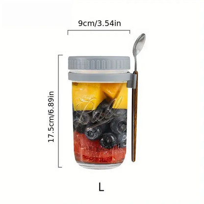Clear borosilicate drinking glasses set kitchen yogurt jars with lid
