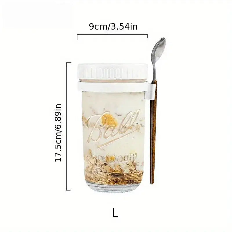 Clear borosilicate drinking glasses set kitchen yogurt jars with lid