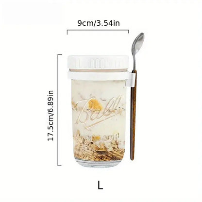 Clear borosilicate drinking glasses set kitchen yogurt jars with lid