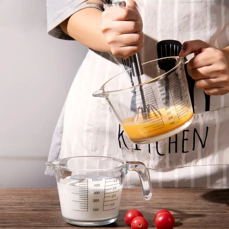 Clear borosilicate glass measuring cup kitchen baking jug