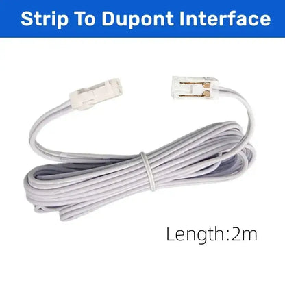 Clear cob led strip connectors 2-pin l-shape kitchen clips