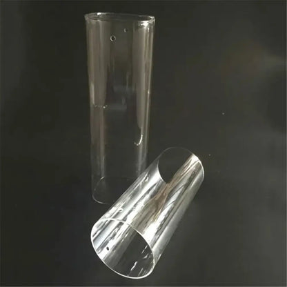 Clear cylinder glass hurricane lamp shade living room vase 3 pack