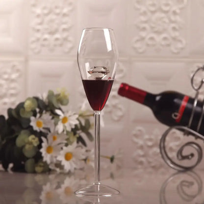 Clear diamond glass champagne flute dining room stemware