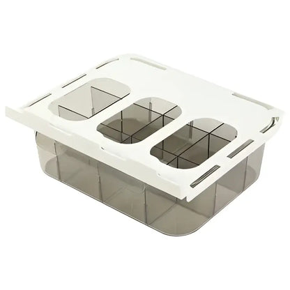 Clear divided plastic drawer closet organizer bedroom wardrobe storage