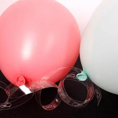 Clear embossed plastic balloon arch garland kit party decor