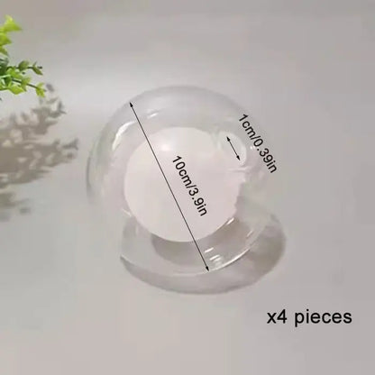 Clear g4 glass shade replacement globes for chandelier dining room