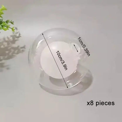 Clear g4 glass shade replacement globes for chandelier dining room
