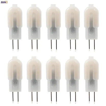 Clear glass 10pcs 2w led g4 bulbs for kitchen chandeliers