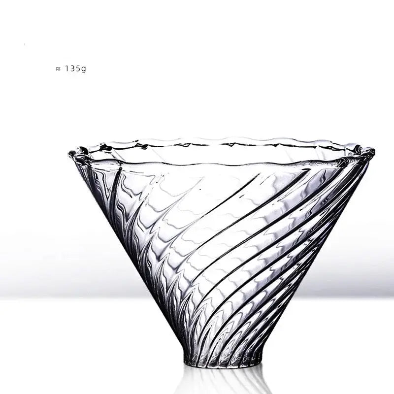 Clear glass barista kettle pot pour over coffee set kitchen
