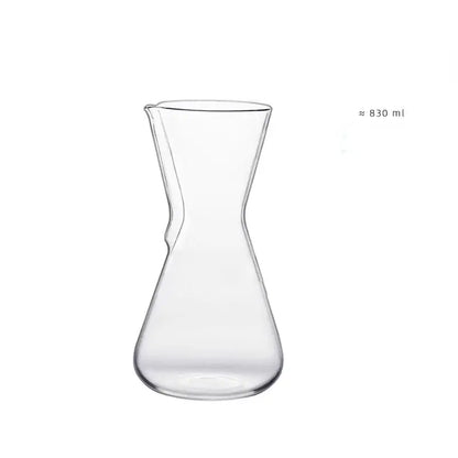Clear glass barista kettle pot pour over coffee set kitchen