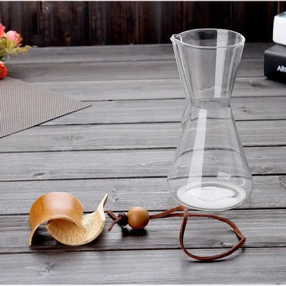 Clear glass barista kettle pot pour over coffee set kitchen