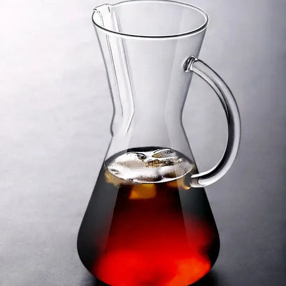 Clear glass barista kettle pot pour over coffee set kitchen