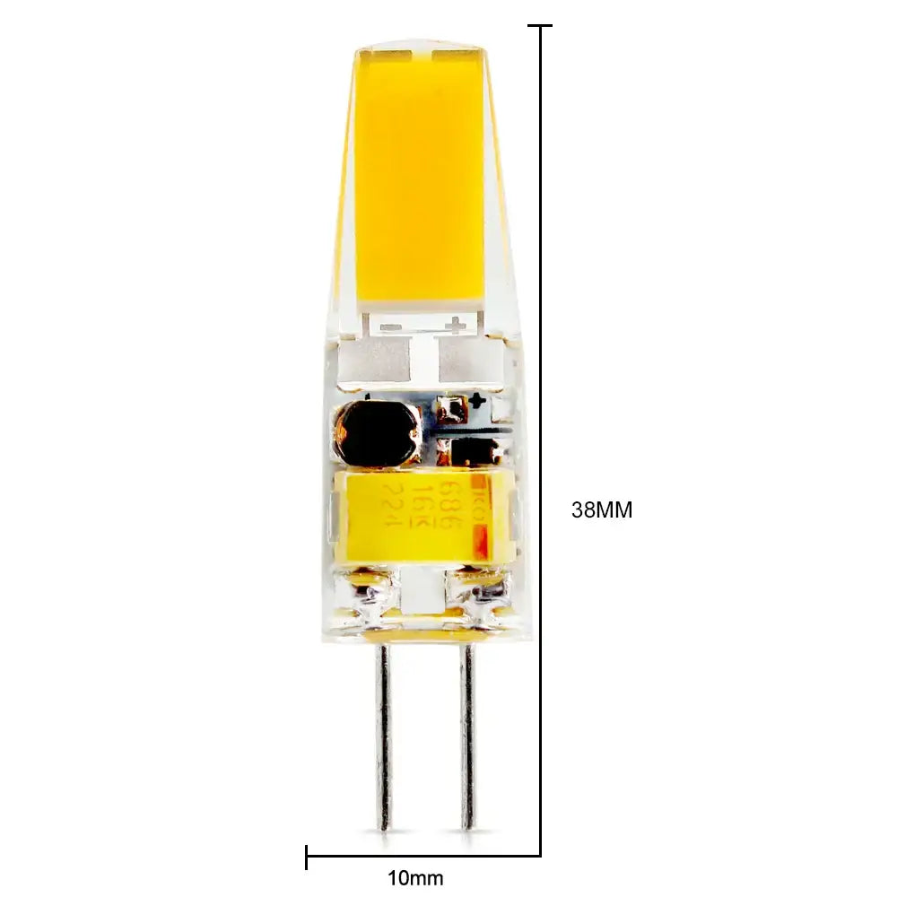 Clear glass dimmable g4 12v led bulb kitchen replacement light