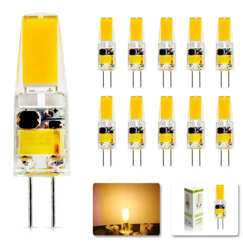Clear glass dimmable g4 12v led bulb kitchen replacement light