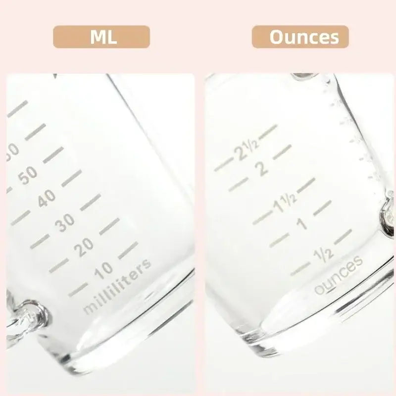 Clear glass espresso measuring cup with handle kitchen scale milk jug