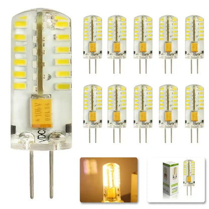 Clear glass g4 led spot light bulb 10pcs – kitchen crystal lighting