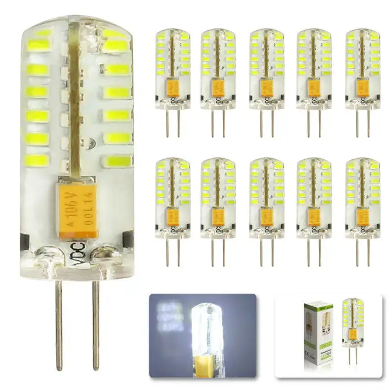 Clear glass g4 led spot light bulb 10pcs – kitchen crystal lighting