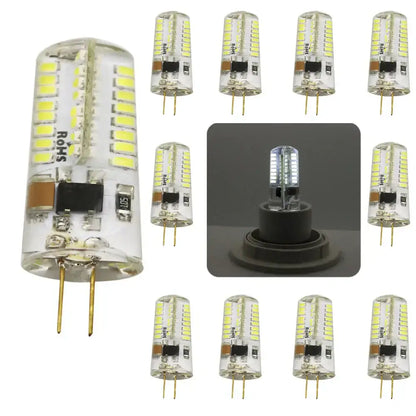 Clear glass led chandelier bulb dining room corn spotlight