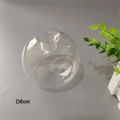 Clear glass pendant lamp shade sphere for dining room hanging lights