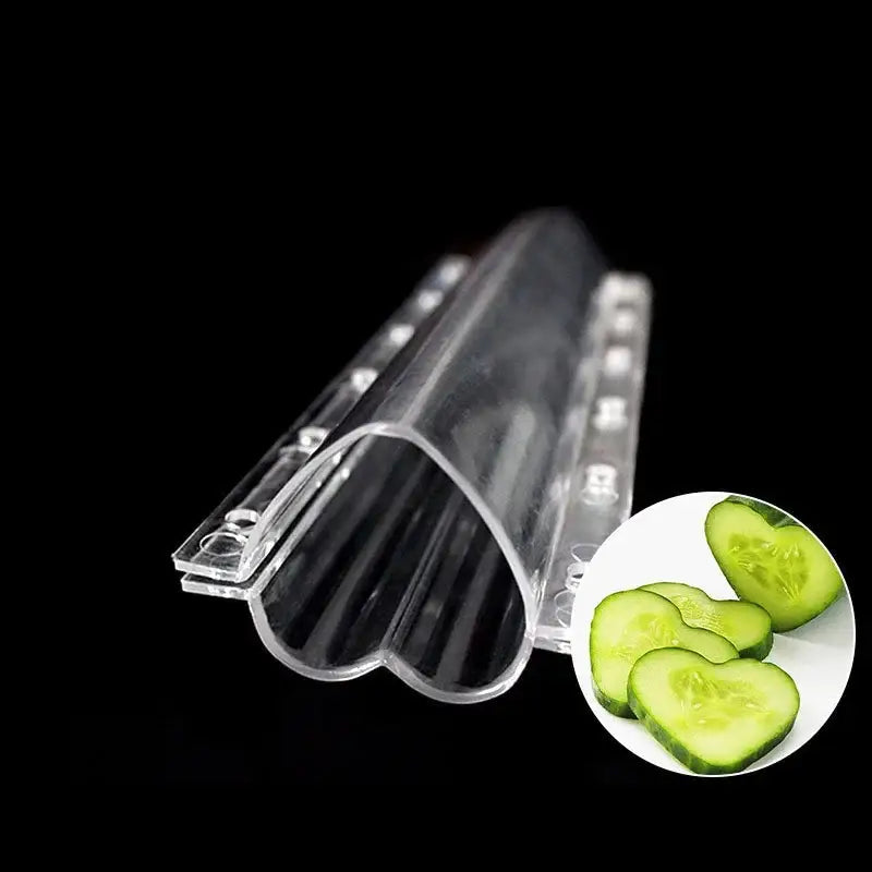 Clear heart shaped cucumber growth mold kitchen vegetable growth tool