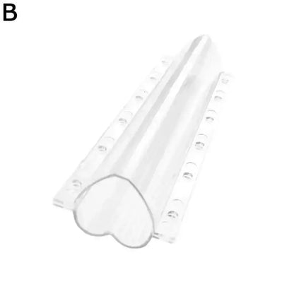 Clear heart shaped cucumber growth mold kitchen vegetable growth tool