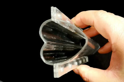 Clear heart shaped cucumber growth mold kitchen vegetable growth tool