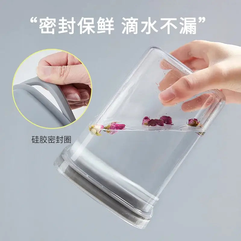 Clear hermetic food storage containers kitchen preservation box