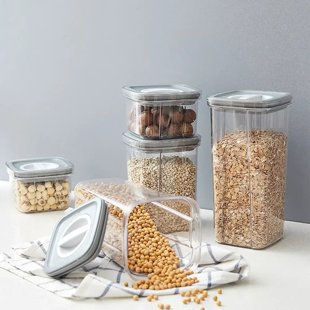 Clear hermetic food storage containers kitchen preservation box