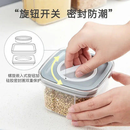 Clear hermetic food storage containers kitchen preservation box