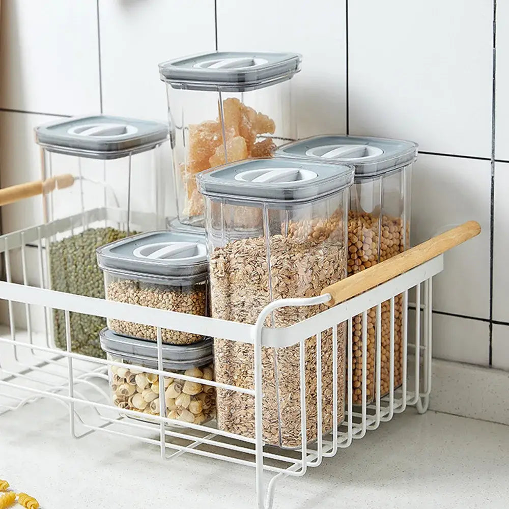 Clear hermetic food storage containers kitchen preservation box