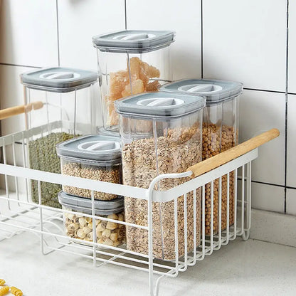 Clear hermetic food storage containers kitchen preservation box