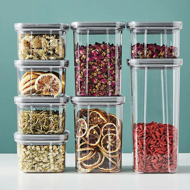 Clear hermetic food storage containers kitchen preservation box
