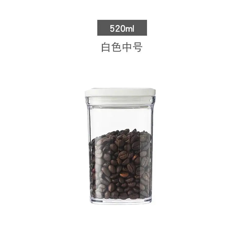 Clear hermetic kitchen organizer for food containers and oils