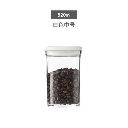 Clear hermetic kitchen organizer for food containers and oils