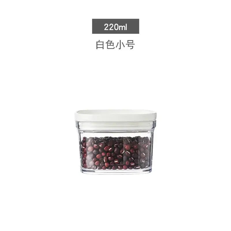 Clear hermetic kitchen organizer for food containers and oils