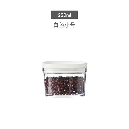 Clear hermetic kitchen organizer for food containers and oils
