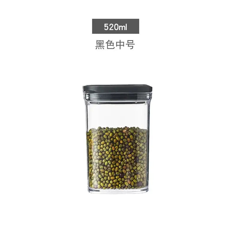 Clear hermetic kitchen organizer for food containers and oils