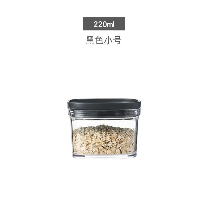 Clear hermetic kitchen organizer for food containers and oils