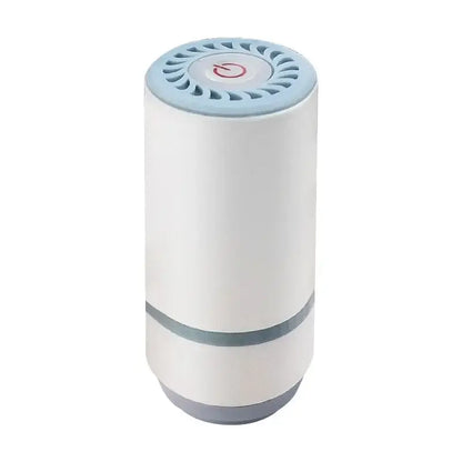 Clear white and blue fresh-keeping vacuum canister kitchen organizer