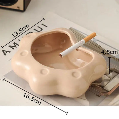 Cloud cat paw porcelain ashtray living room ceramic gift