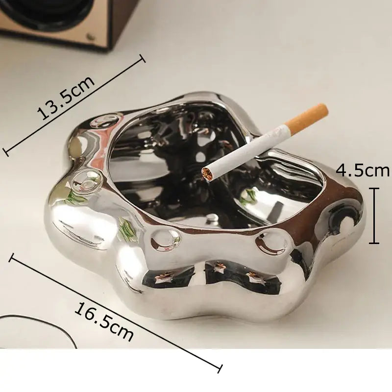 Cloud cat paw porcelain ashtray living room ceramic gift