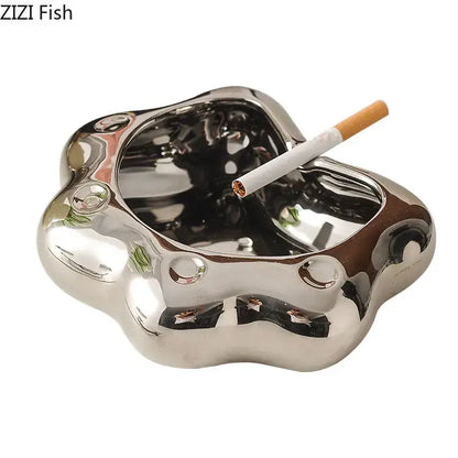 Cloud cat paw porcelain ashtray living room ceramic gift