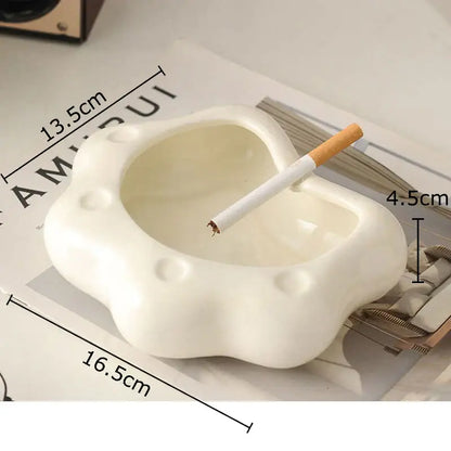 Cloud cat paw porcelain ashtray living room ceramic gift