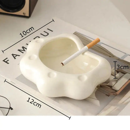 Cloud cat paw porcelain ashtray living room ceramic gift