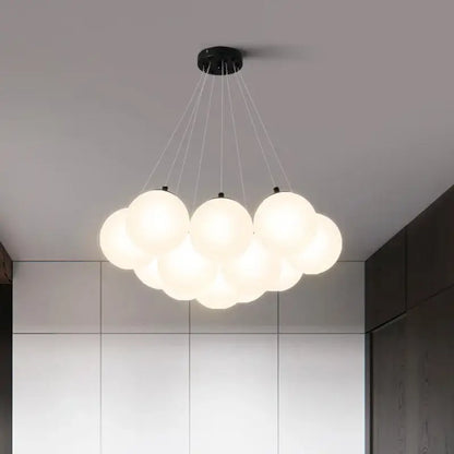 Cloud glass ball led pendant lights for bedroom decor